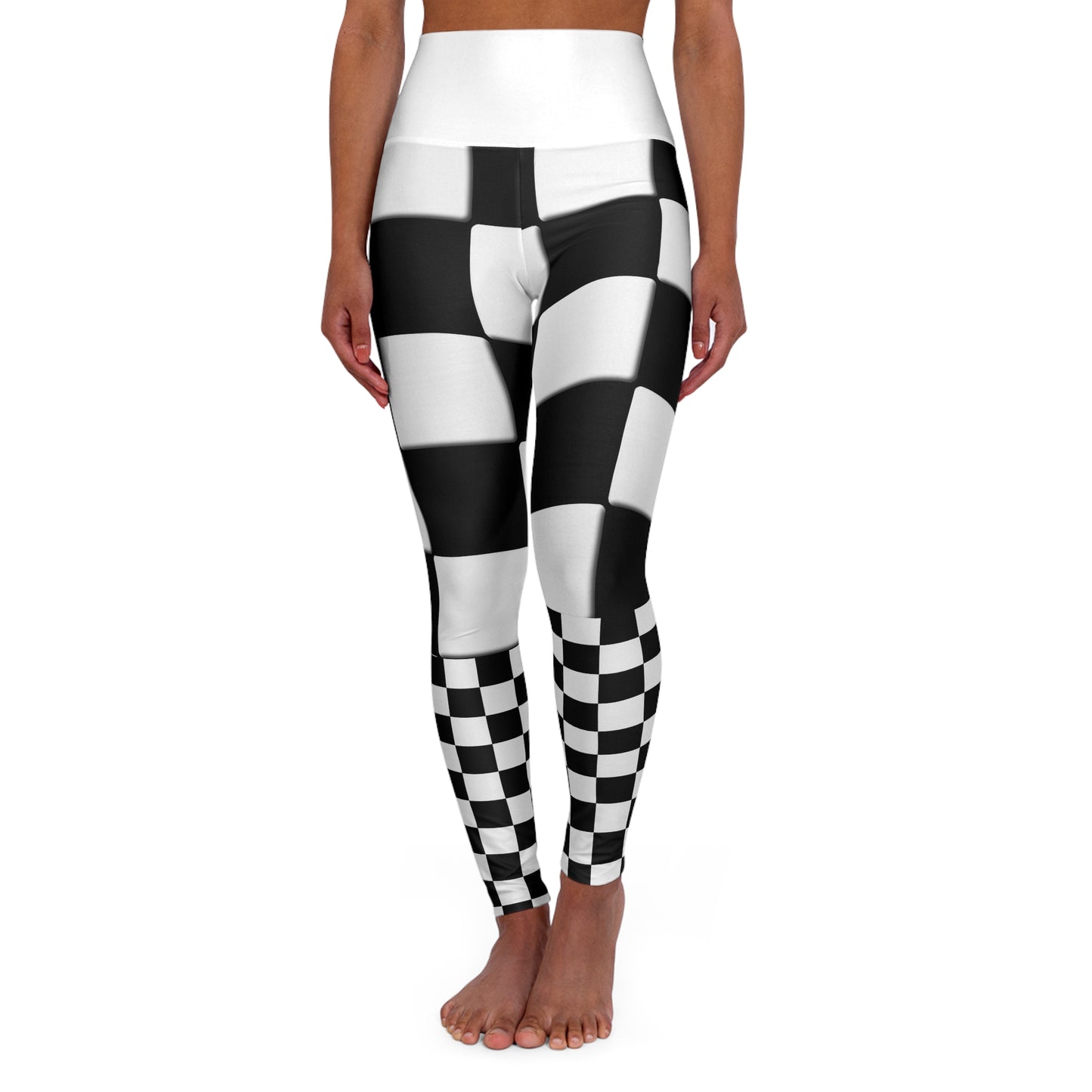 High Waisted Yoga Leggings (AOP)