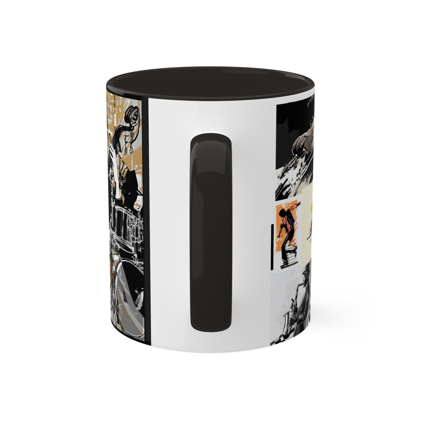 Colorful Jazz coffee Mugs, 11oz