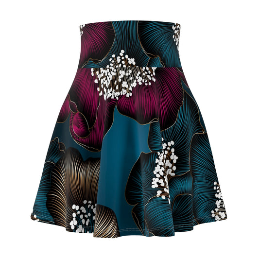 Women's Skater Flower Skirt (AOP)