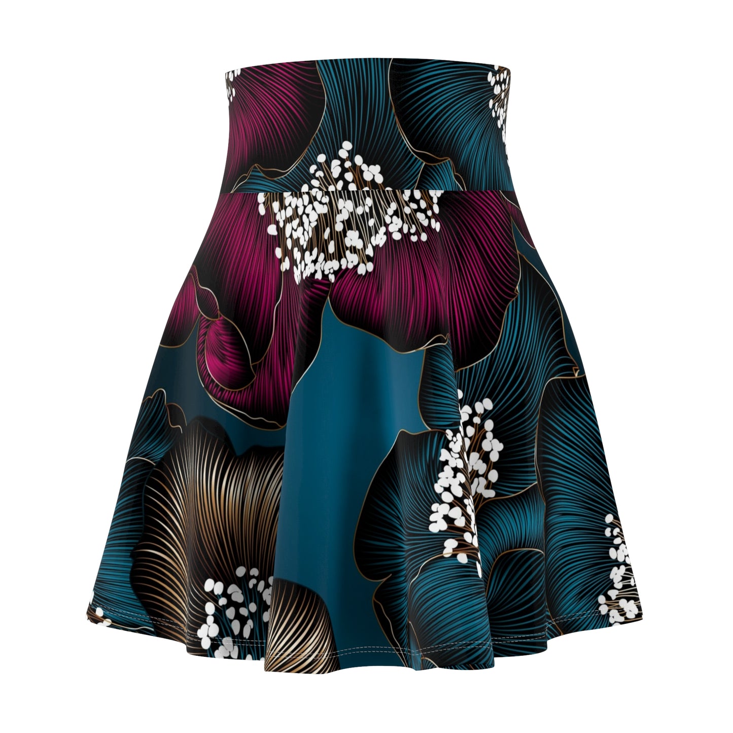 Women's Skater Flower Skirt (AOP)