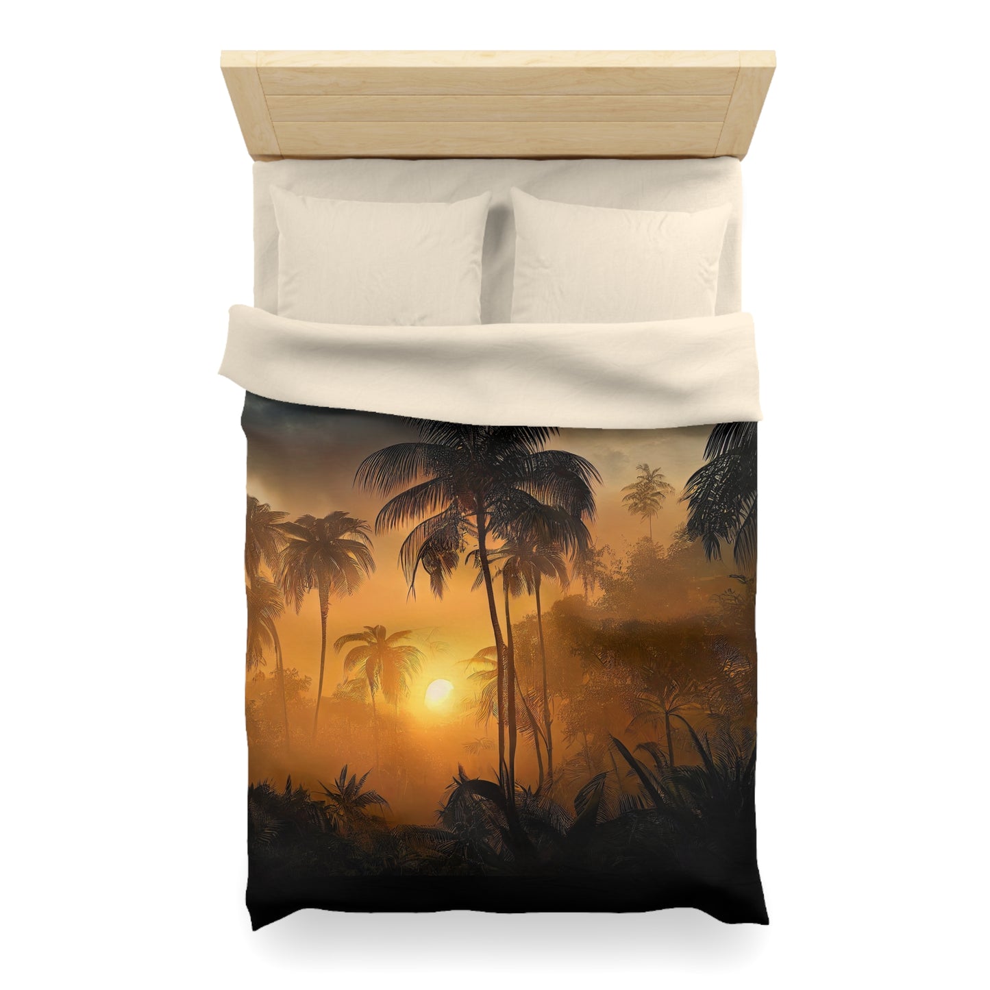 Microfiber Duvet Cover palm tree style