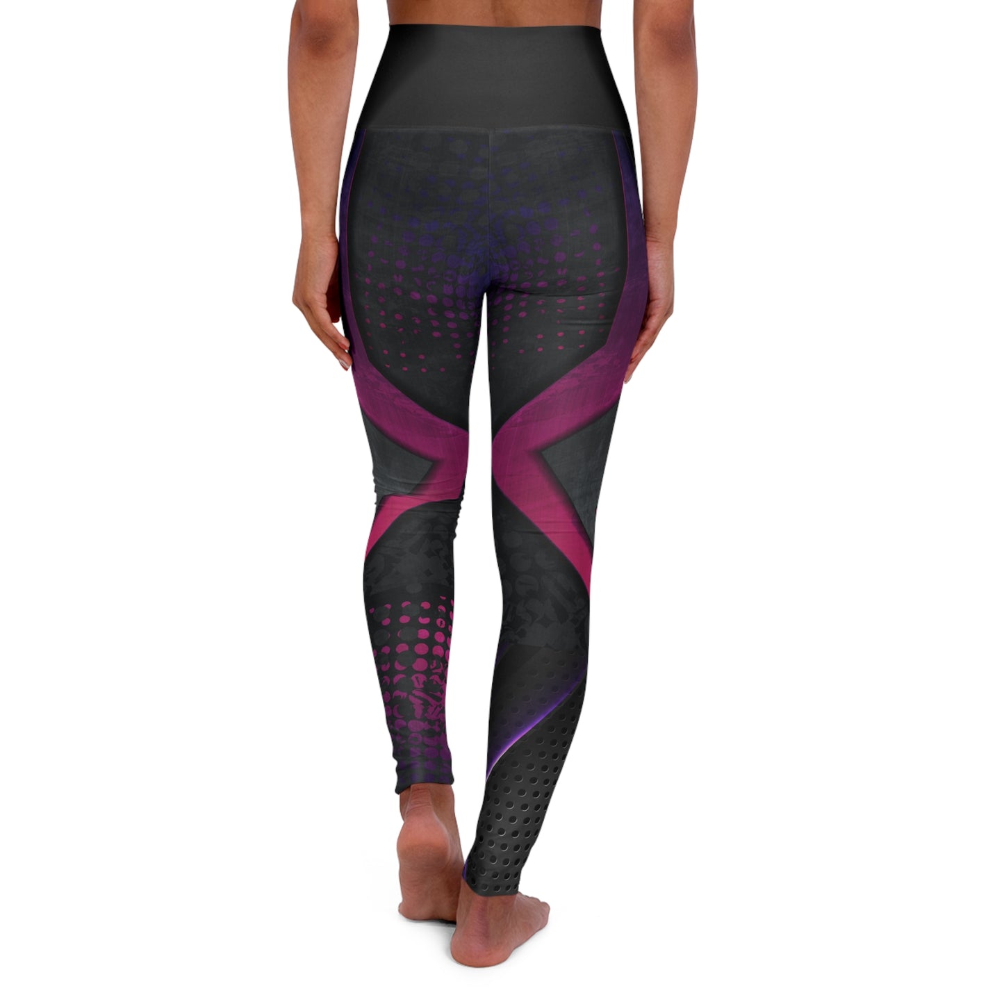 High Waisted Yoga Leggings (AOP)