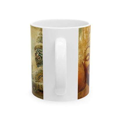 Old Painting Ceramic Mug, (11oz, 15oz)