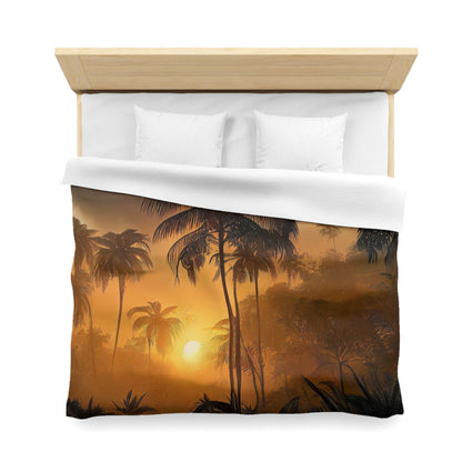 Microfiber Duvet Cover palm tree style