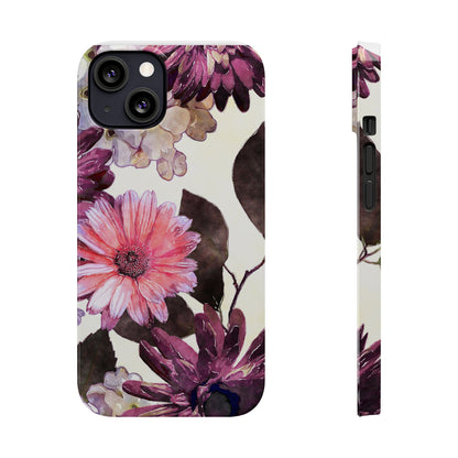 Slim Phone Case Flower print