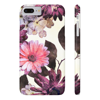 Slim Phone Case Flower print