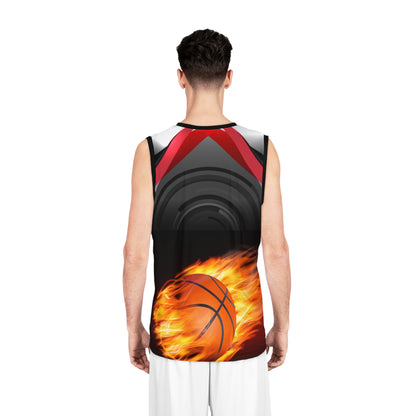 Fire Ball Basketball Jersey (AOP)