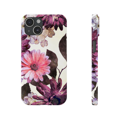 Slim Phone Case Flower print