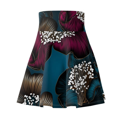 Women's Skater Flower Skirt (AOP)