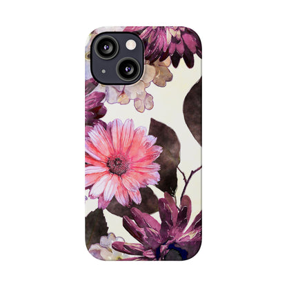 Slim Phone Case Flower print