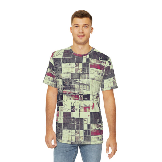 Men's Polyester T-shirt  Square Design (AOP)