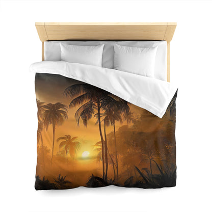 Microfiber Duvet Cover palm tree style