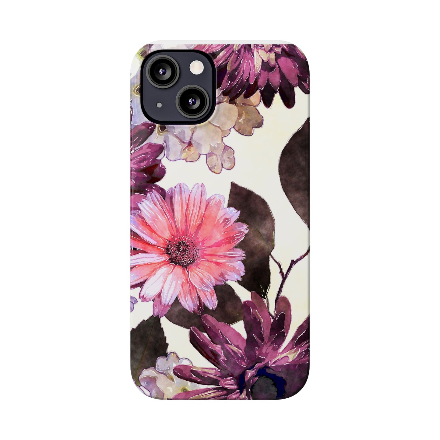 Slim Phone Case Flower print