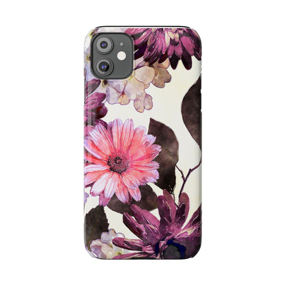 Slim Phone Case Flower print