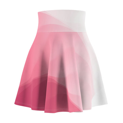 Women's red and pink Skater Skirt (AOP)