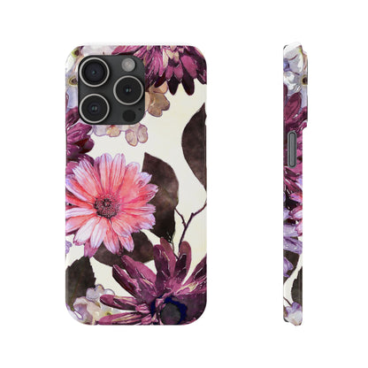 Slim Phone Case Flower print