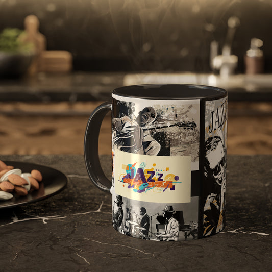 Colorful Jazz coffee Mugs, 11oz