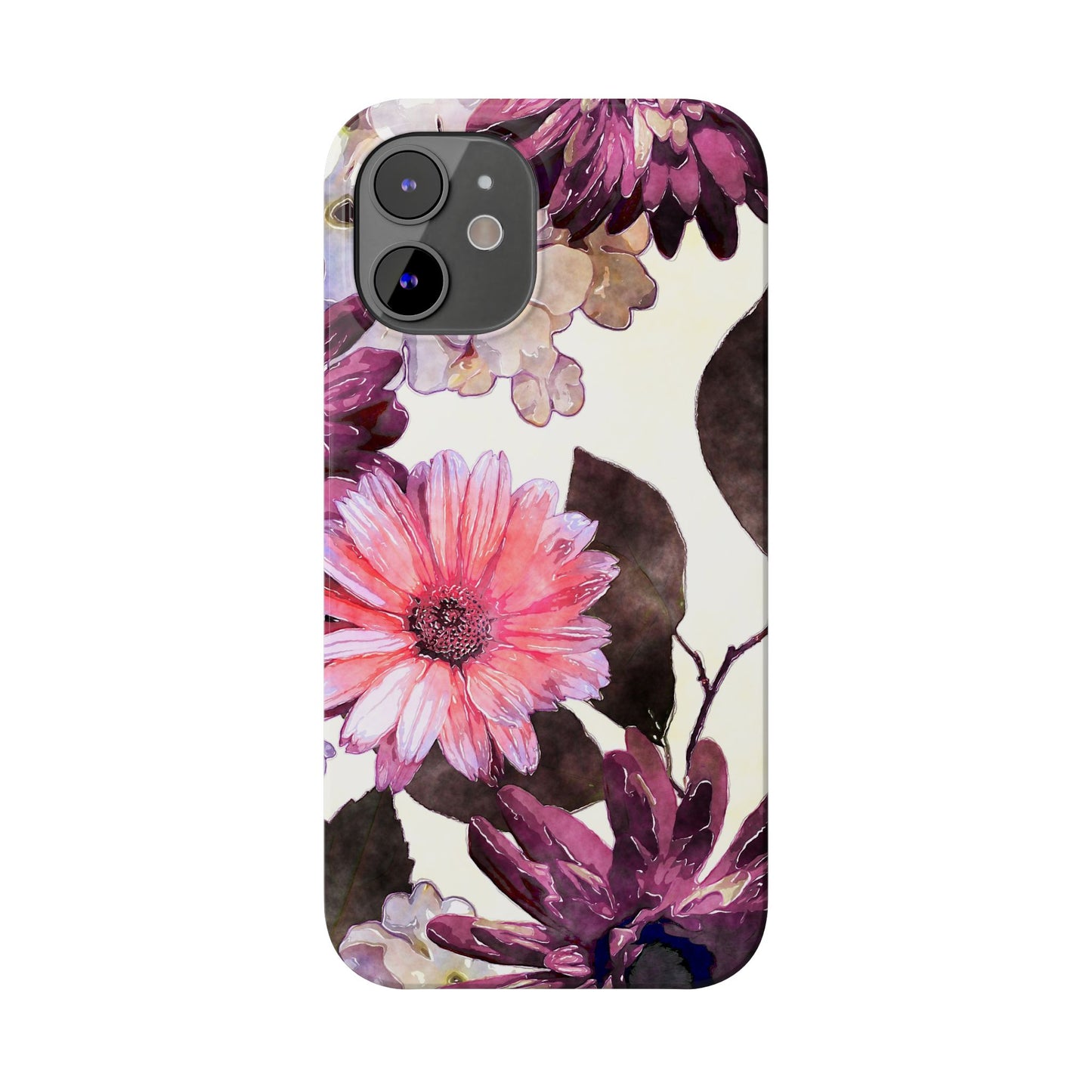 Slim Phone Case Flower print