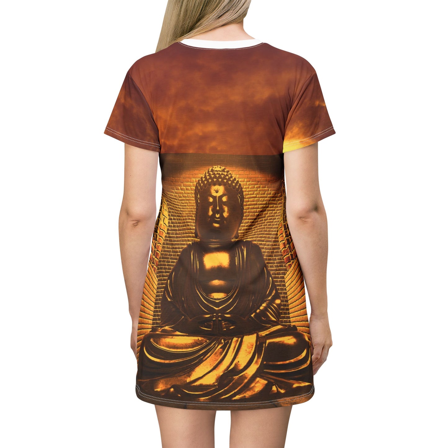 T-Shirt Dress Gold Statue