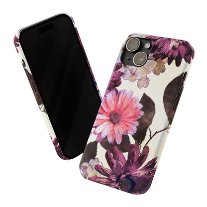 Slim Phone Case Flower print