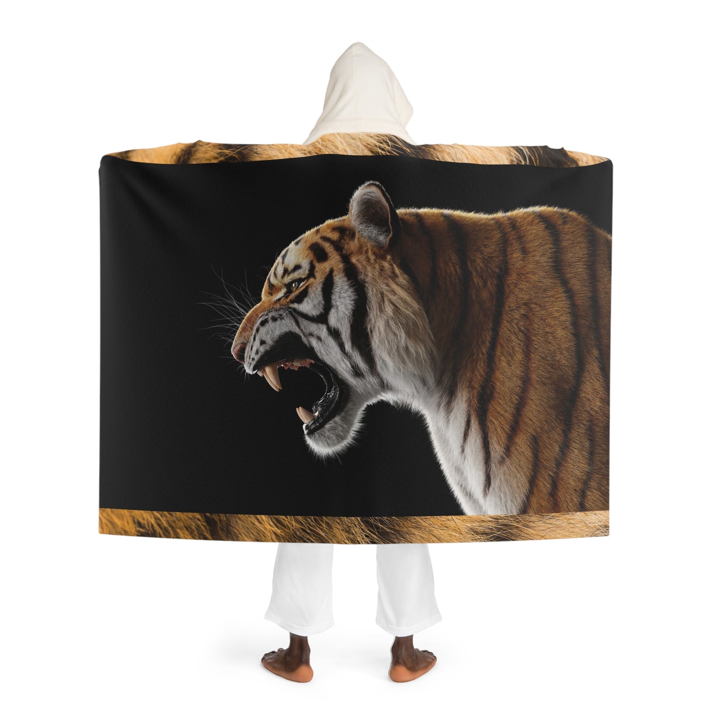 Hooded Sherpa Fleece Blanket