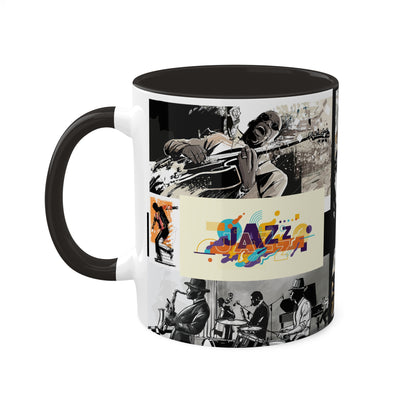 Colorful Jazz coffee Mugs, 11oz