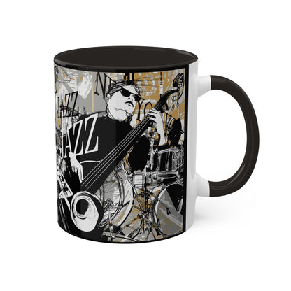 Colorful Jazz coffee Mugs, 11oz