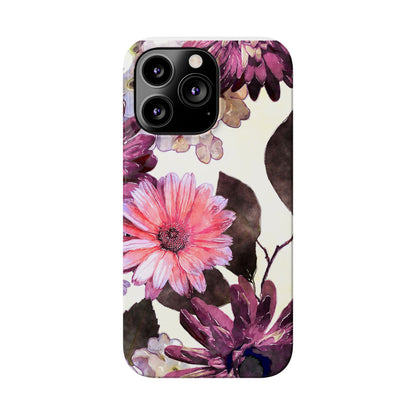 Slim Phone Case Flower print