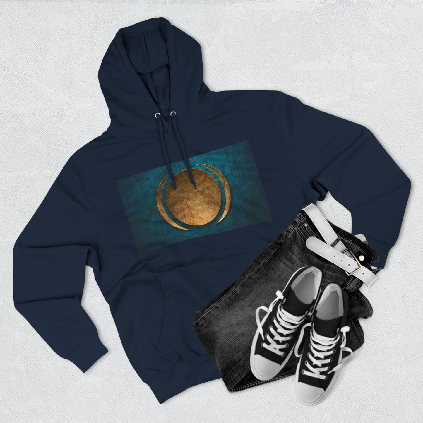 Three-Panel Fleece Hoodie