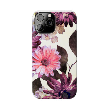 Slim Phone Case Flower print