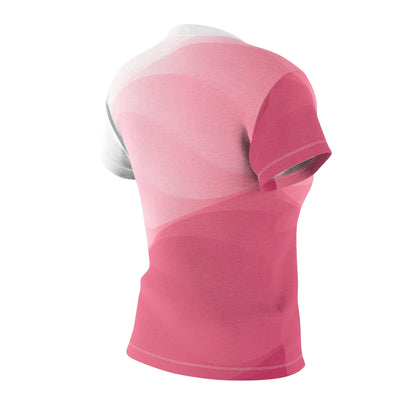 Women's Cut & Sew Red and Pink T-shirt