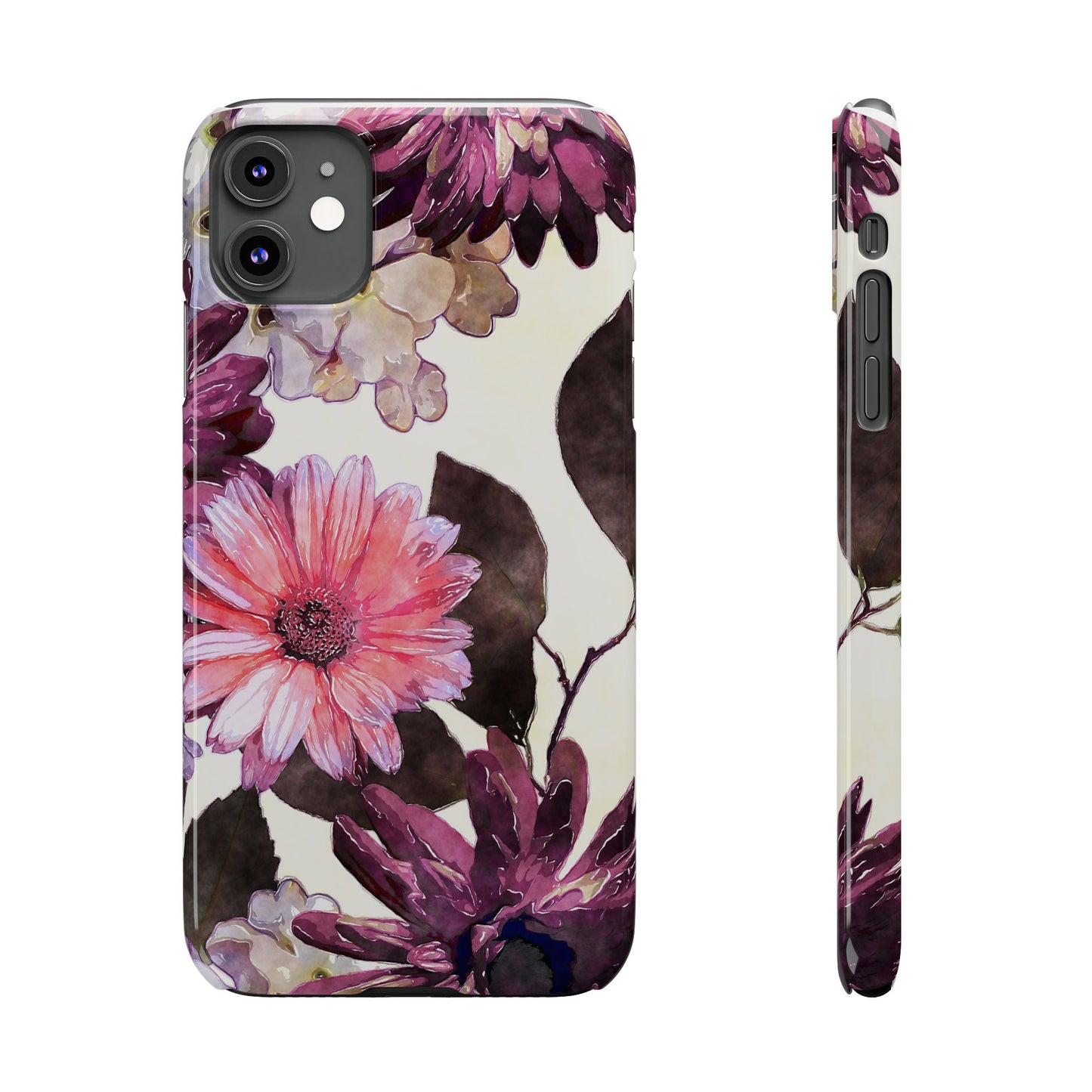 Slim Phone Case Flower print