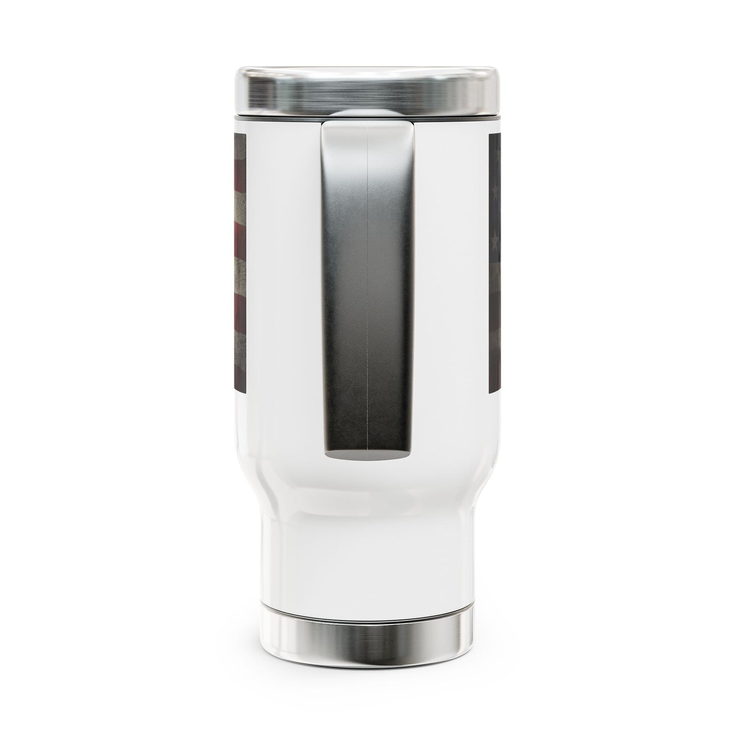 Stainless Steei Travel Mug with Handle, 14oz