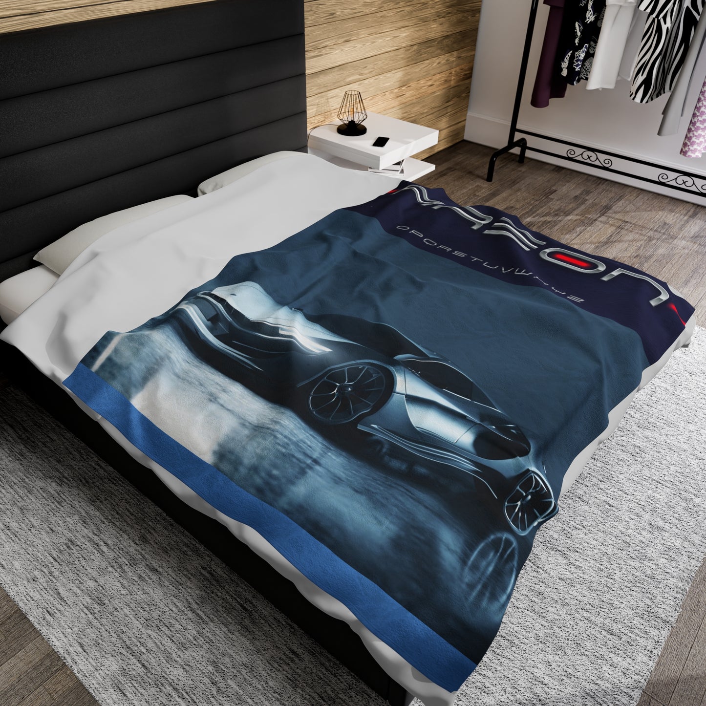 Sports Car Velveteen Plush Blanket