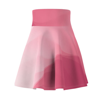 Women's red and pink Skater Skirt (AOP)