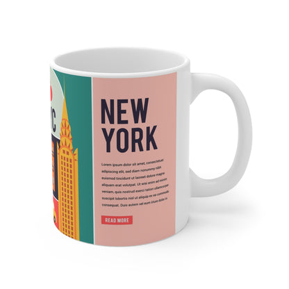 Ceramic City Line coffee Mugs 11oz