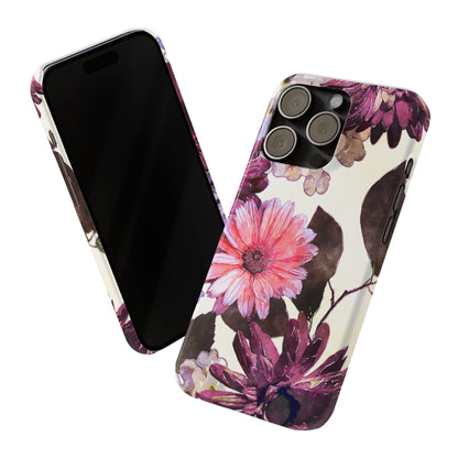 Slim Phone Case Flower print