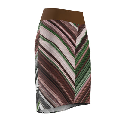 Women's Striped Pencil Skirt (AOP)