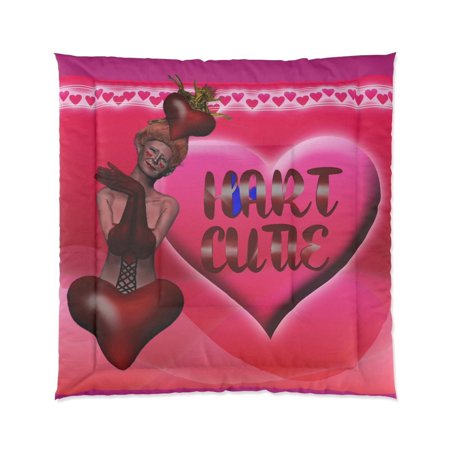 Hart Cutie Comforter Blanket - Cozy Home Decor and Gift Idea