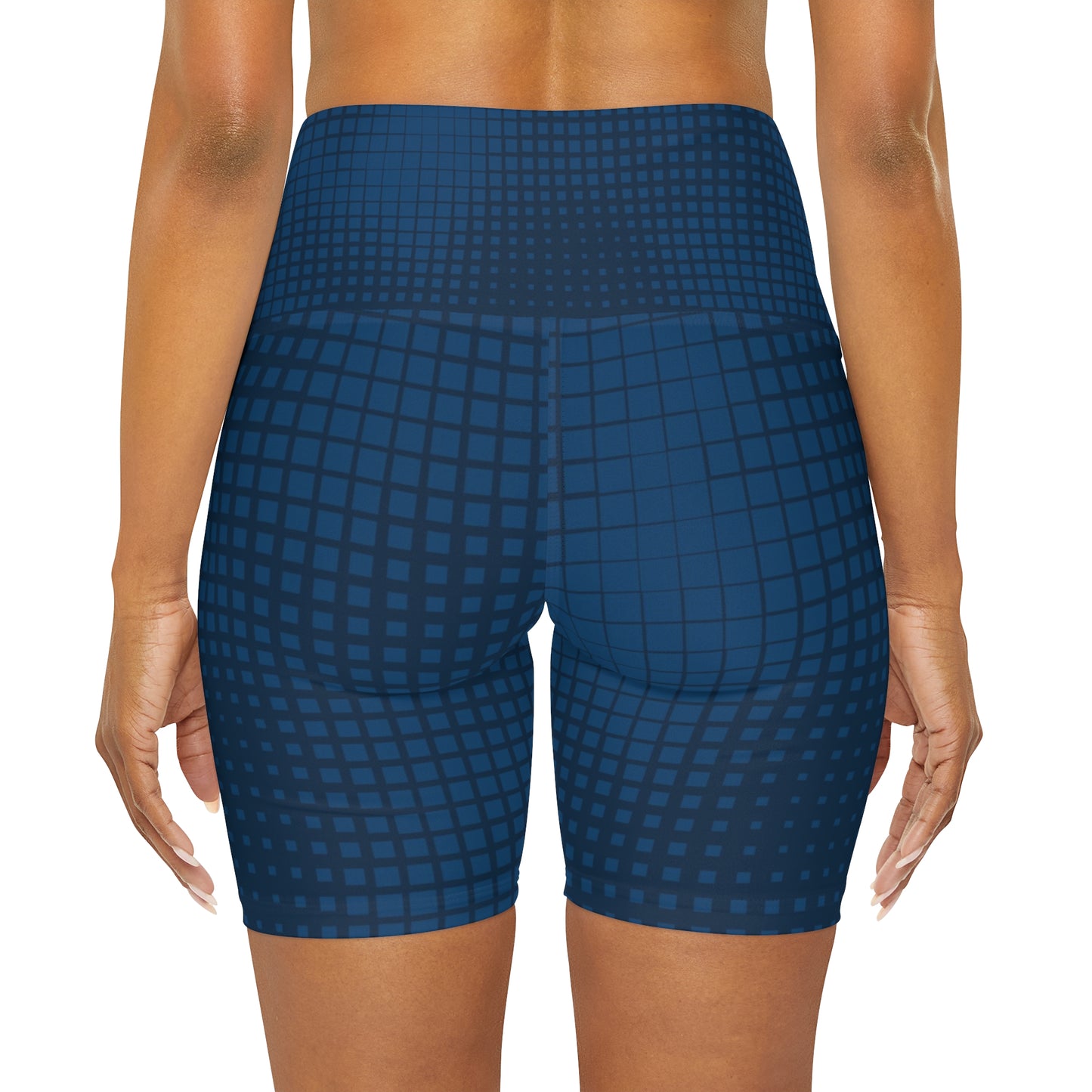 High Waisted Yoga Shorts (AOP)