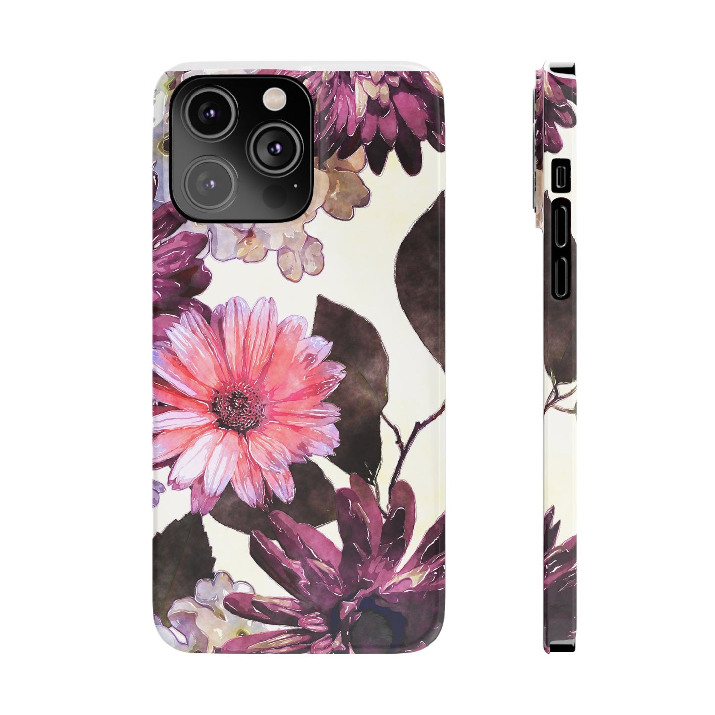 Slim Phone Case Flower print