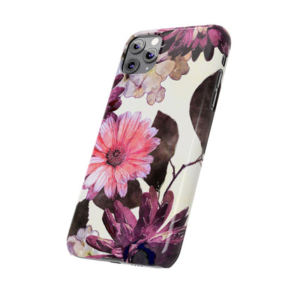 Slim Phone Case Flower print