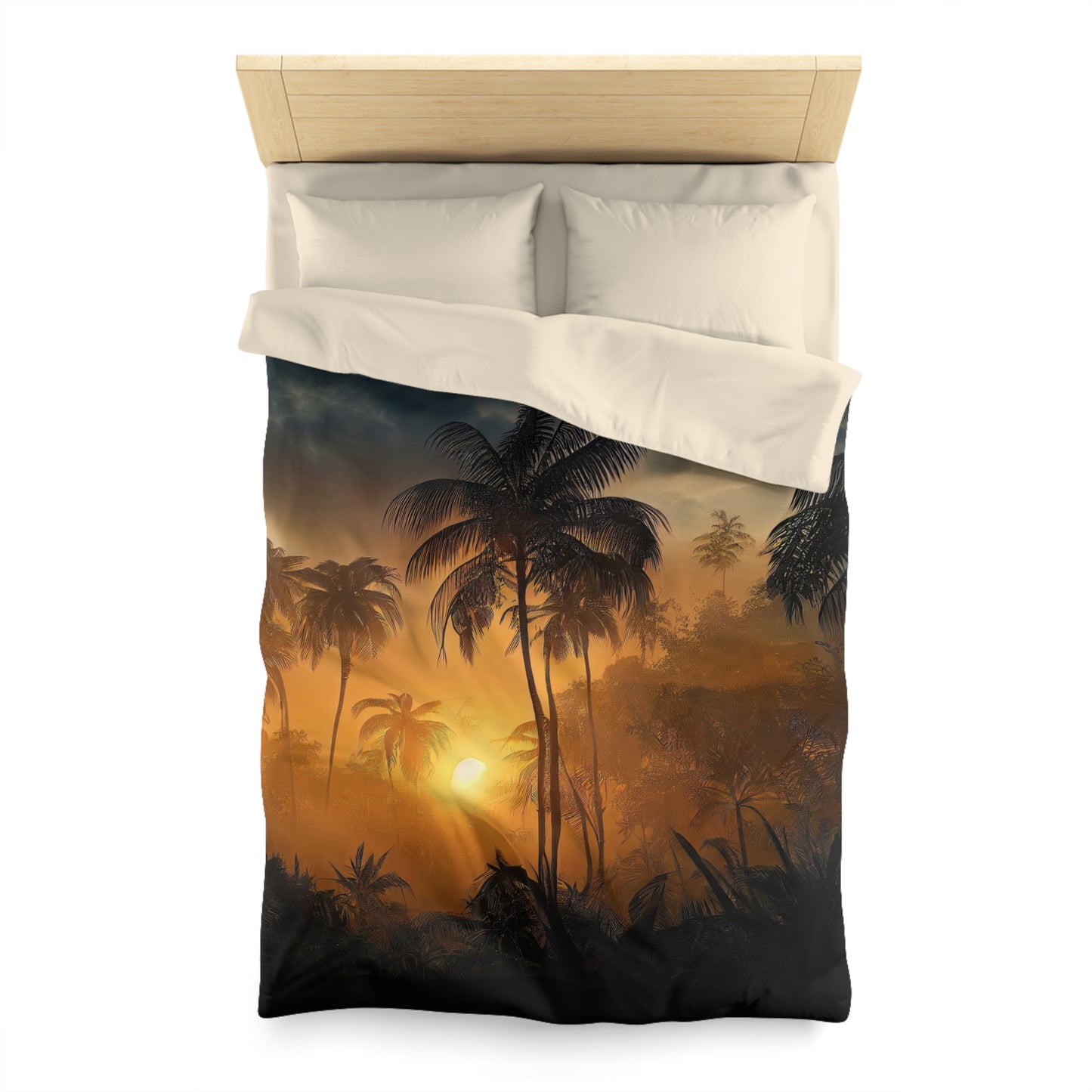 Microfiber Duvet Cover palm tree style