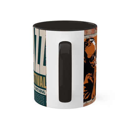 Colorful Jazz coffee Mugs, 11oz