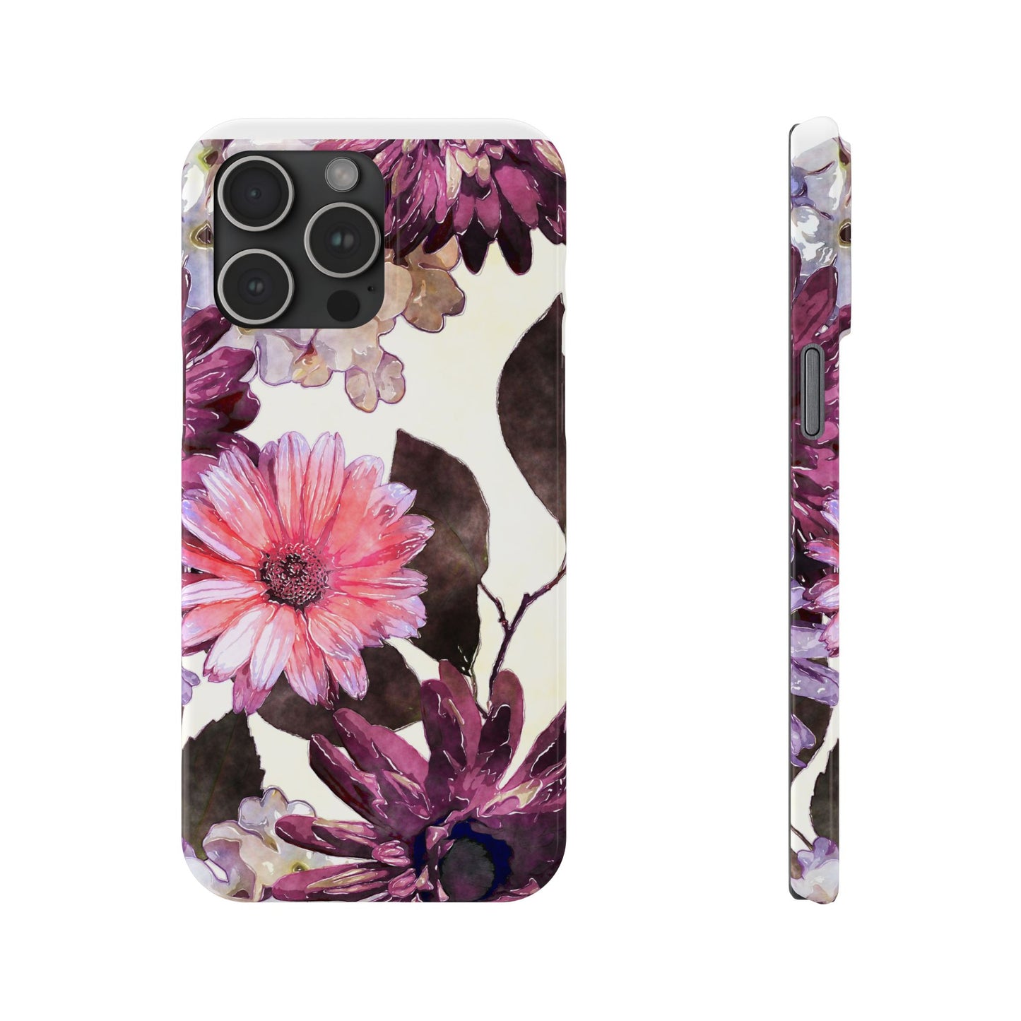 Slim Phone Case Flower print