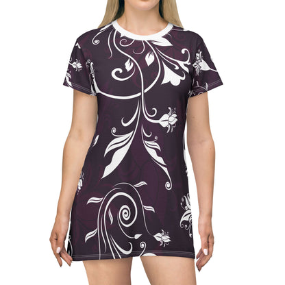 T-Shirt Dress Color Design  (AOP)