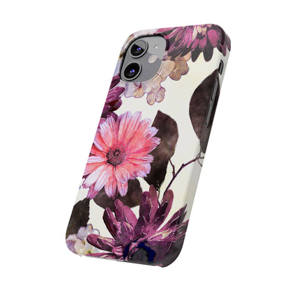 Slim Phone Case Flower print