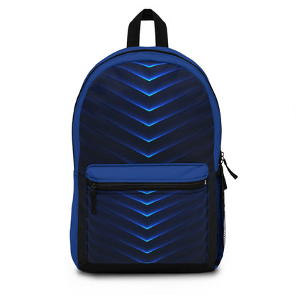 School Backpack Hot Blue Lines