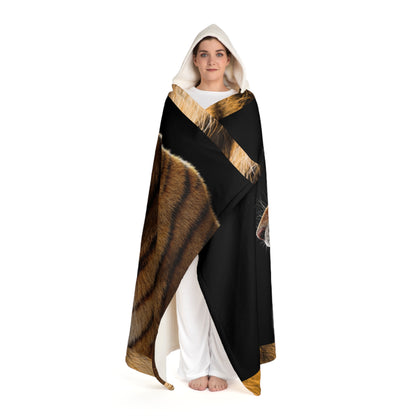 Hooded Sherpa Fleece Blanket