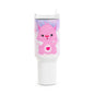 Tumbler Cup - Pink Hearted Teddy Bear Design